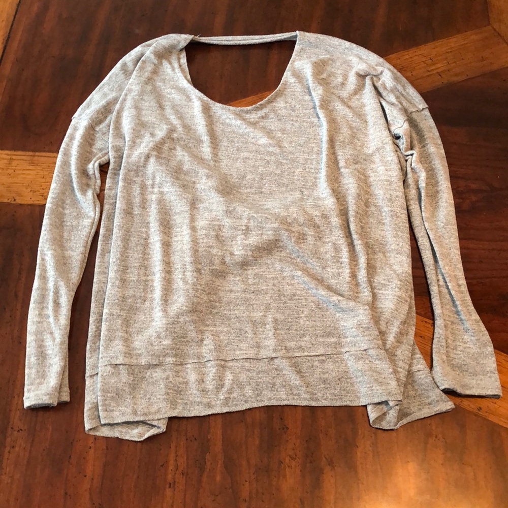 Open back sweater